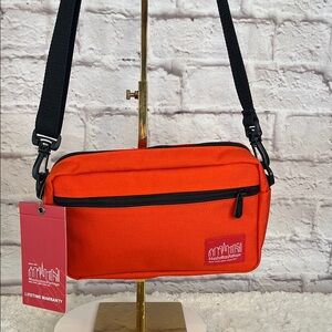 Manhattan Portage NY, NY Lifetime Durable Orange Crossbody Bag